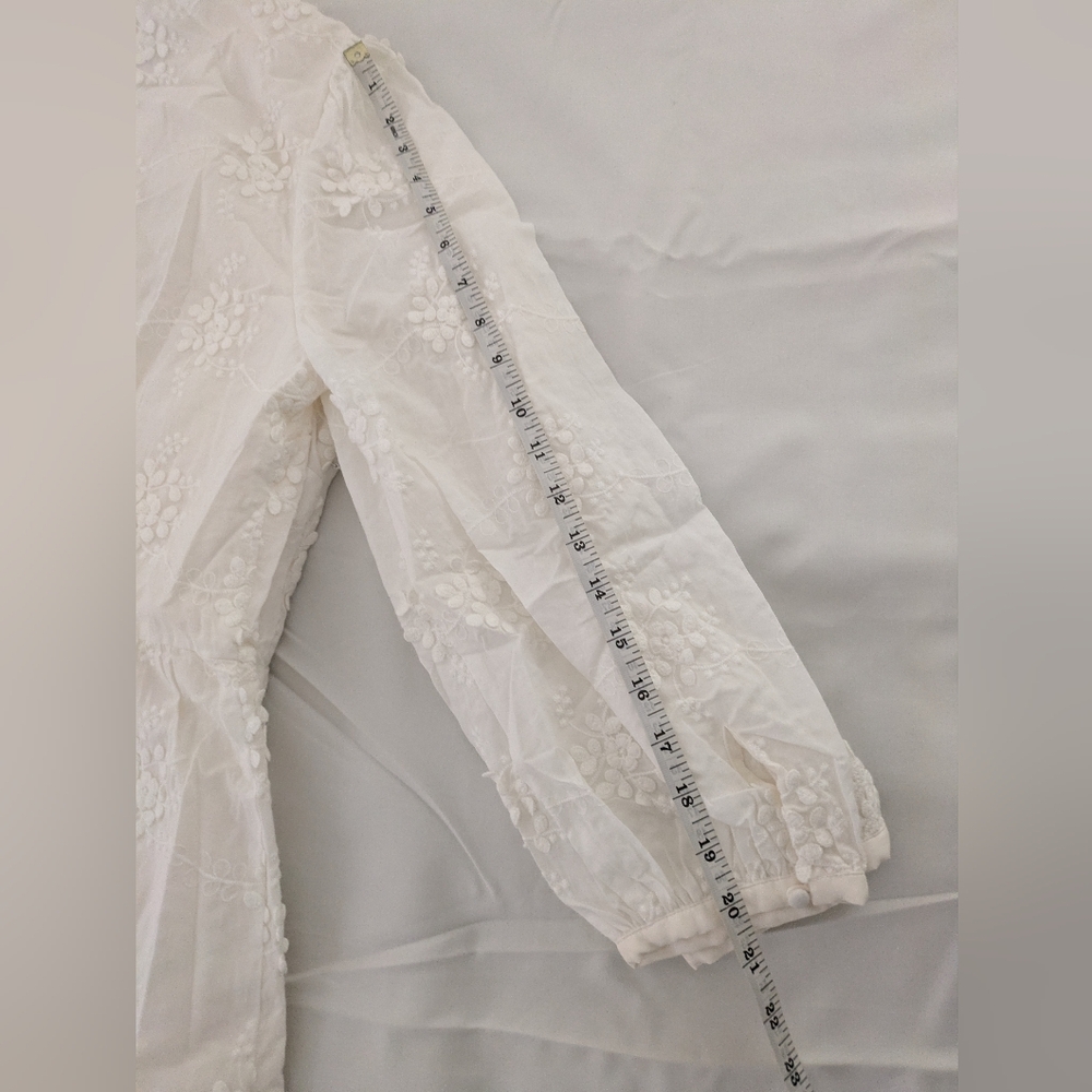 🆕 NWOT embroidered white Guideboat midi dress - Picture 7 of 16